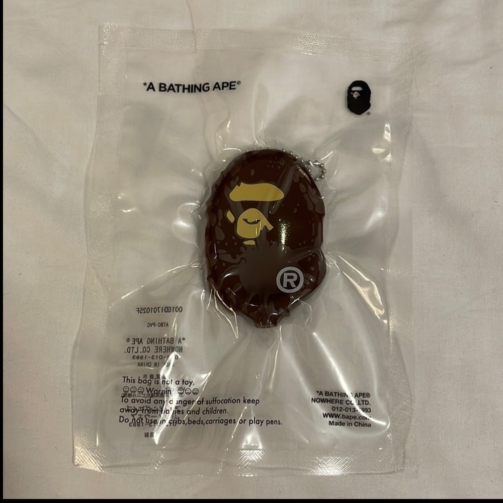 Authentic Bape A Bathing Ape Coin pouch keychain accessory